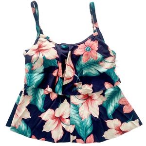Elemar Tankini Women's Floral Swim Top Size 6